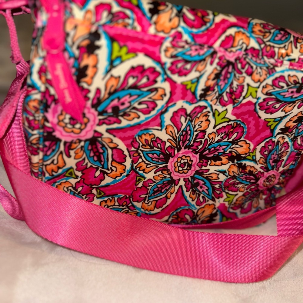 Vera Bradley Pink Crossbody Bag with Paisley Print